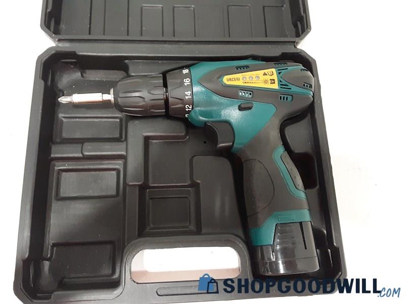 Urceri Cordless Driver Drill PL01 w/ Case PWRS ON No Charger