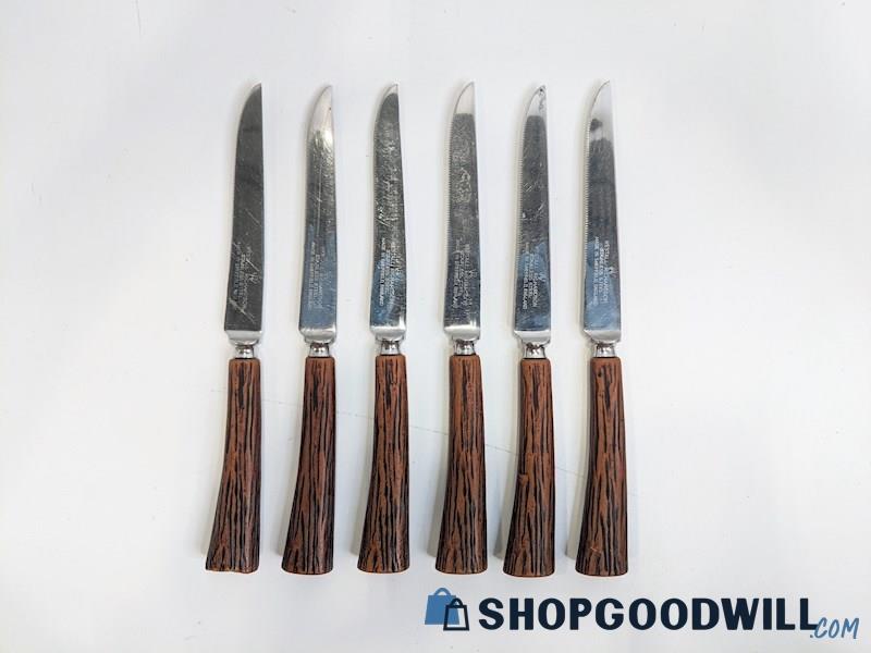 6pc Westall Richardson Stainless Steak Knives
