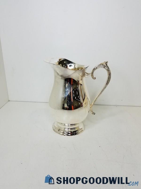Silver Plated Water Pitcher W/ Ice Guard Great Condition, Vintage Drink Serving