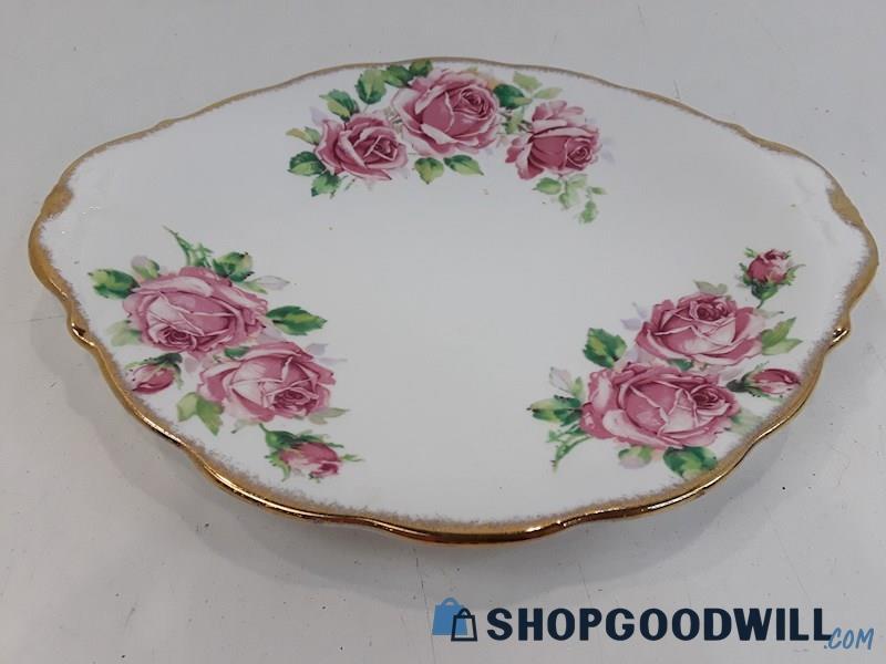 Lady Margaret Fine Bone Queen Anne China Pink Floral Serving Dish Plate