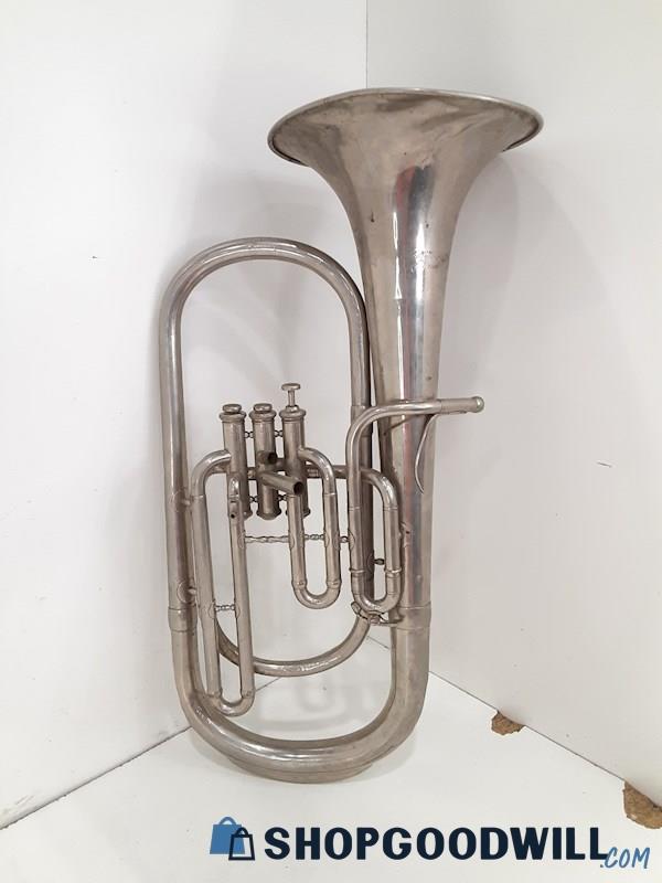 Vintage Jules De Vere & Co. Made In Paris Horn Tuba Cornet