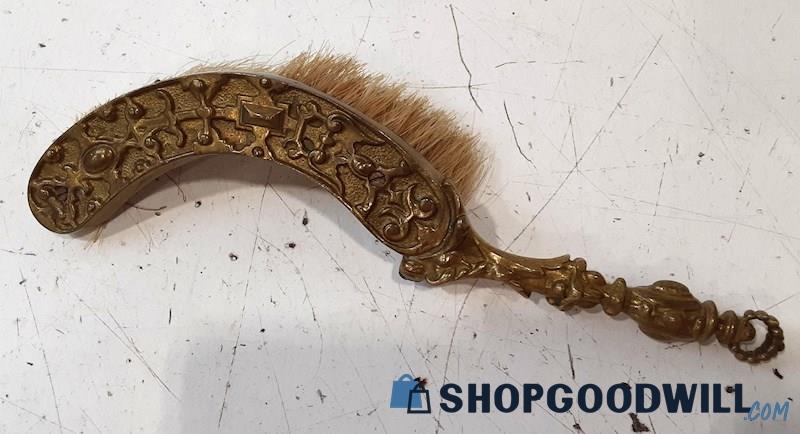 Brass Victorian Crumb Brush Vintage