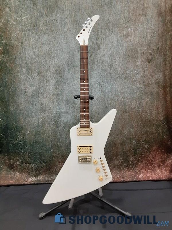 Appears Cort Effector Explorer White Electric Guitar w/Case
