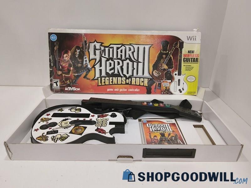 Guitar Hero Les Paul Controller W/Game IOB For Nintendo Wii