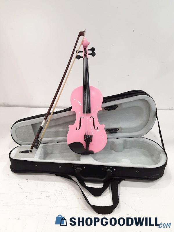 Unbranded Pink 1/16 Violin w/Bow & Case