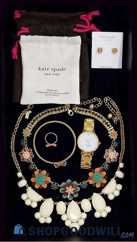 KATE SPADE Costume Jewelry Assortment & Watch 
