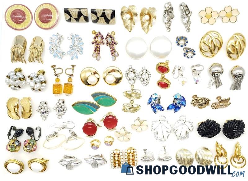 Vintage Costume Jewelry Earring Collection