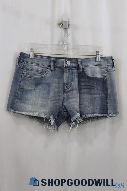 NWT Express Women's Blue Wash Denim Short Short SZ 6