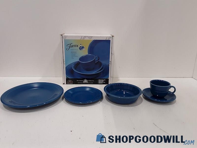 Fiesta Lapis 830 337 Dinnerware Set IOB Dinner Plate Is Scratched Pictured