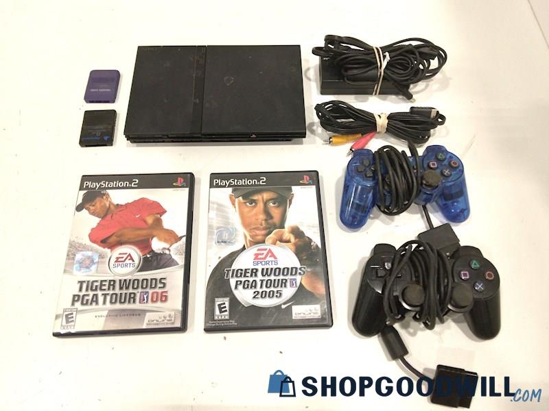 PlayStation 2 Console W/Game, Cords and Controller-tested