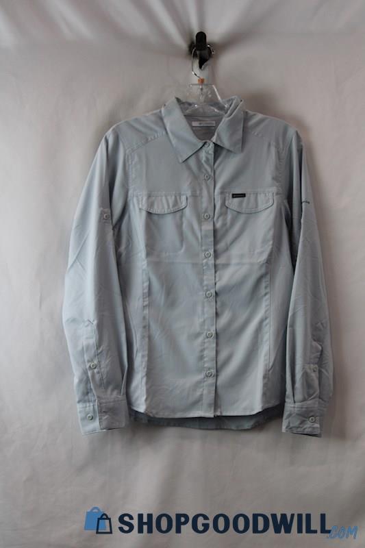 Columbia Women's Light Blue Long Sleeve Outdoor Tech Button Down sz S