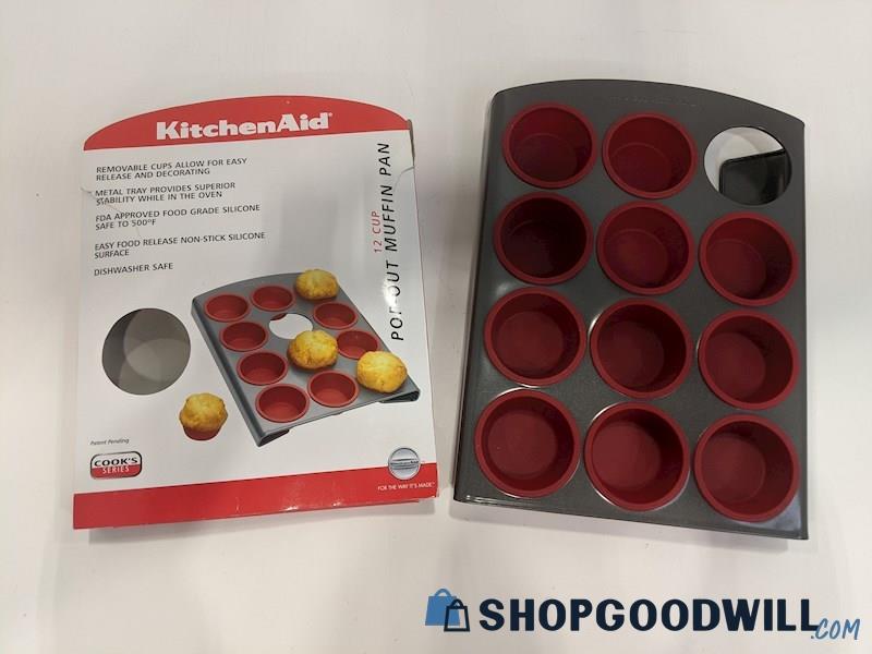 KitchenAid Cook's Series Metal 12 Cup Pop-Out Muffin Pan Tray