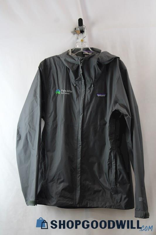 NWT Patagonia Men's Graphite Gray Zip Up Lightweight Rain Jacket SZ M