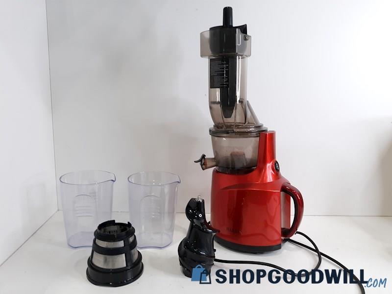 Harui Red Electric Food Juicer W Attachments - UNTESTED