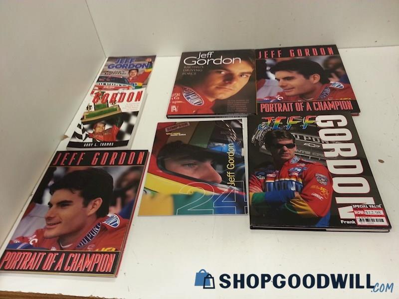 Jeff Gordon NASCAR Book Lot