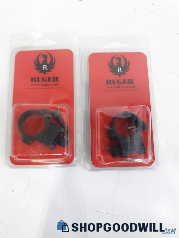 2 Ruger 5BHM Scope Ring Set Matte Riflescope Rings - Like New