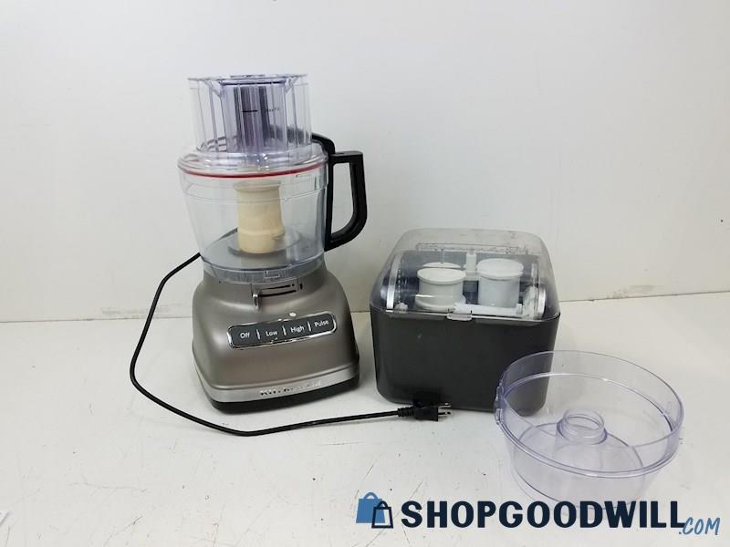 Kitchenaid 11 Cup Food Processor W/ Blade Attachment Accessories, Tested