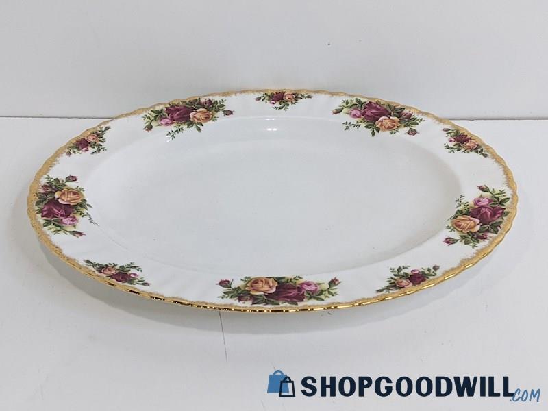 Royal Albert Bone China Old Country Roses Oval Serving Platter Tray