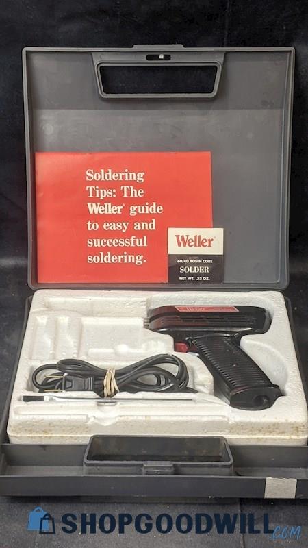 Vintage Weller Soldering Gun Kit Model 8200N Powers On W/ Case Home Tools 