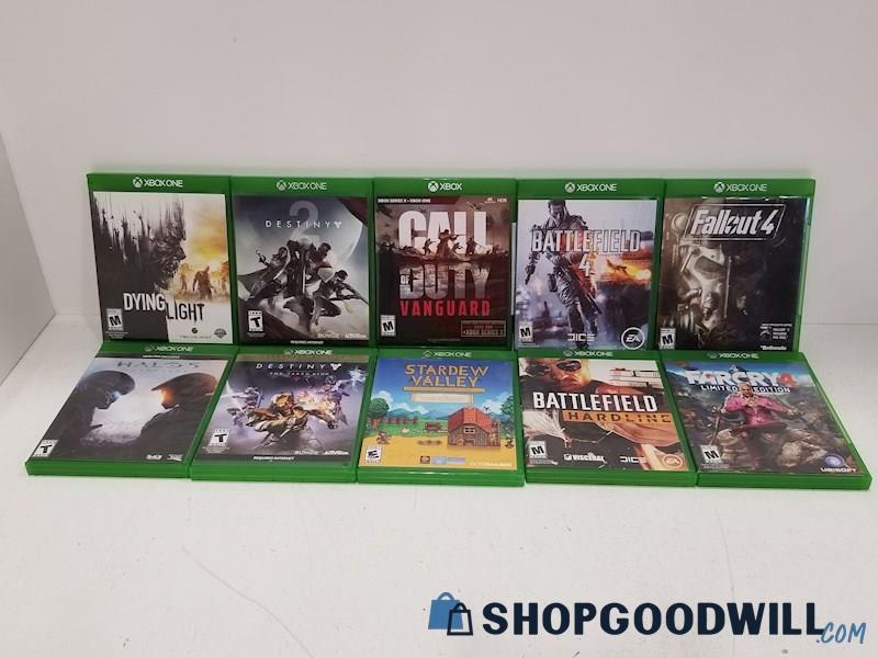10pc Lot XBOX One Games Stardew Valley, Fallout 4, Dying Light & More