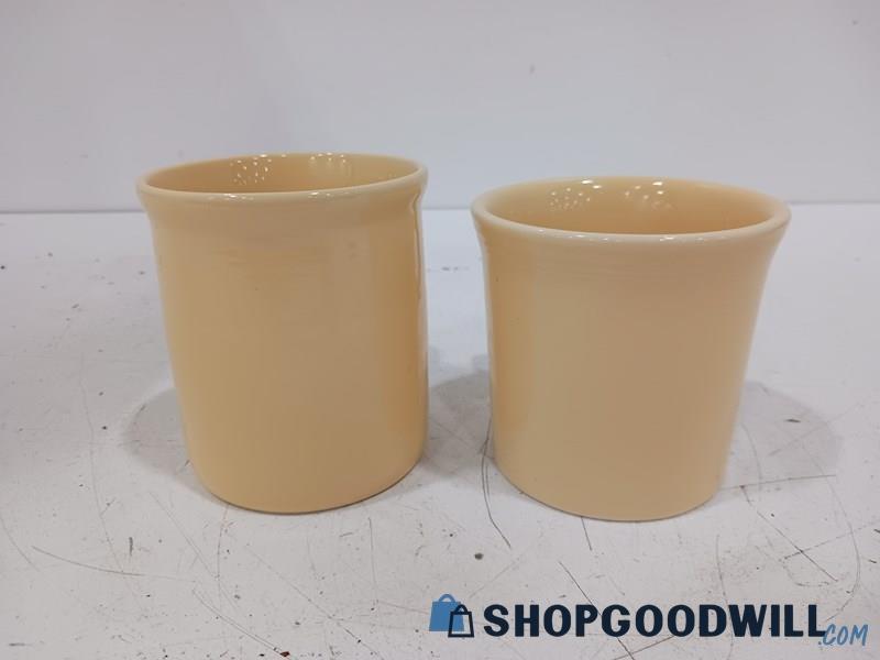 Set Of 2 Fiestaware & Cnbson Mugs Yellow