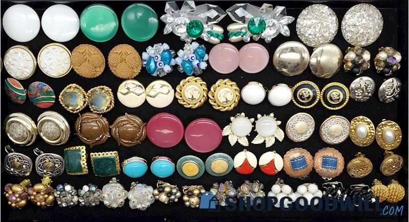 Vintage Collection of Clip-Back Earrings