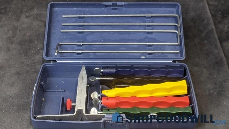 Lansky Deluxe 5-Stone Precision Knife Blade Sharpening System W/ Case Home Tools