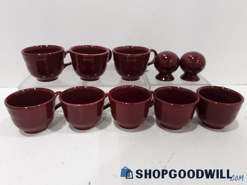 Fiesta Ware Cranberry Coffee Cups - 8 Count 