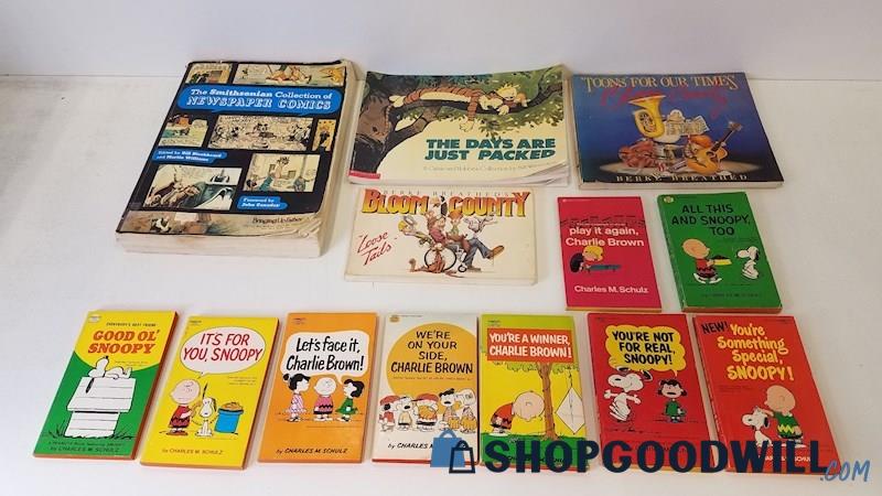 Vtg 1958-93 Comic Strips/Cartoons SC Smithsonian Collection Calvin Peanuts+