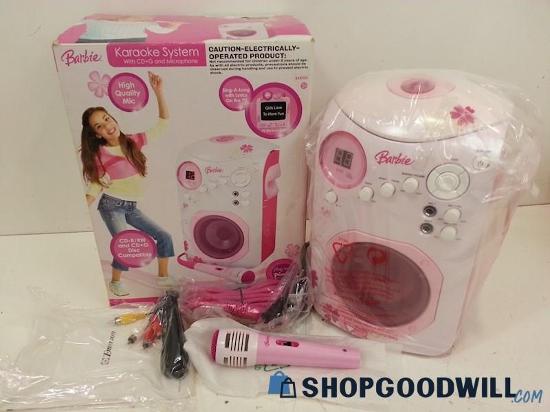 Barbie Karaoke System W/CD+G/Microphone Model BAR505 NIB
