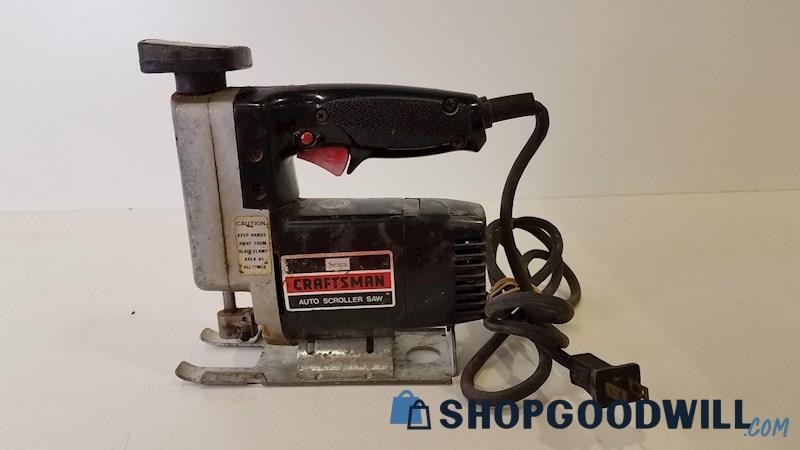 Sears Craftsman Auto Scroller Saw Corded #B4210 Variable Speed *Pwrs On