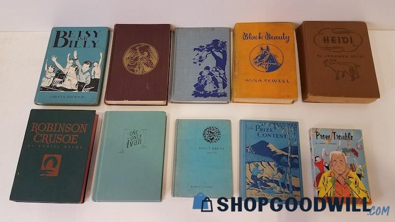 Vtg 1929-2012 Kids' Fiction/Classics HC/SC Dickens Sewell Flory DeFoe Haywood+