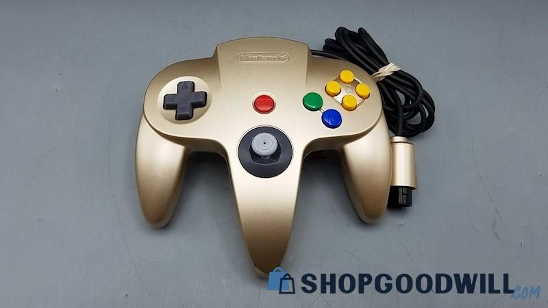 Gold Nintendo 64 N64 Wired Controller