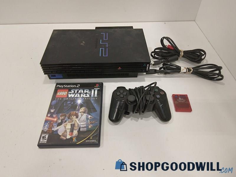 Sony PlayStation 2 SCPH-5001 Console W/Game, Cords and Controller-tested
