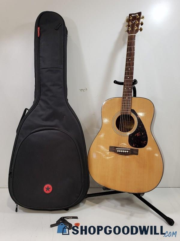 Yamaha Acoustic Guitar Model #F335 W/ Soft Shell Case & More