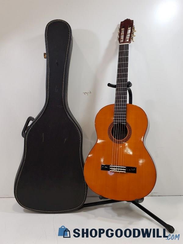 Yamaha Acoustic Guitar Model #CG-100A W/ Hard Shell Case 