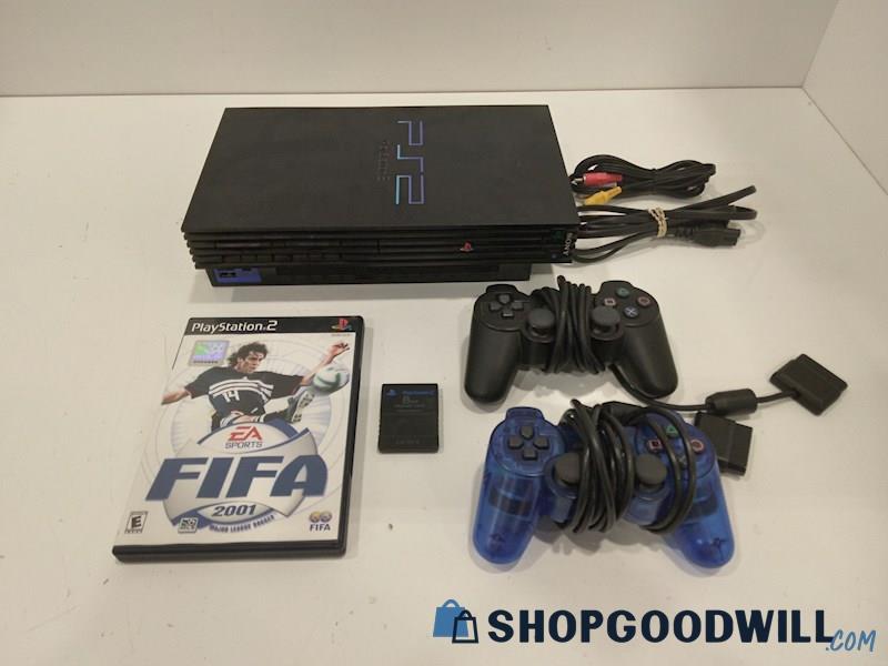 PlayStation 2 Console W/Game, Cord and Controllers