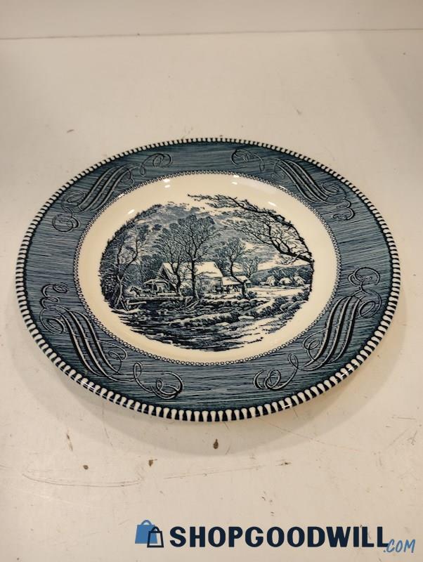Vintage Currier & Ives Royal China Royal-Ironstone Plate