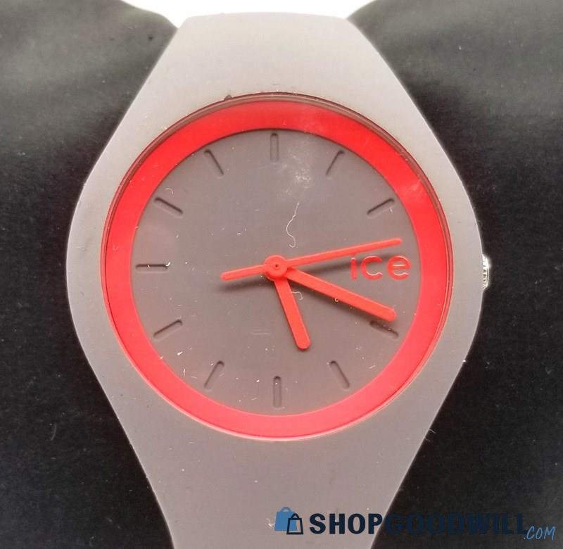 ICE Vintage Gray Watch With Bright Pink Hands Unisex Analog Watch #001-448