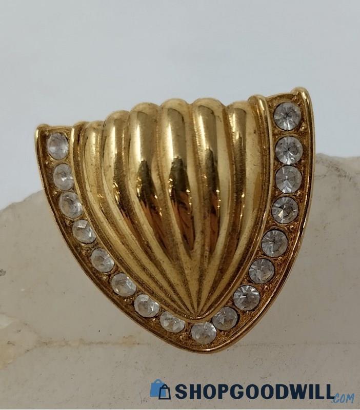SWAROVSKI Dome Shield Crystal Brooch/Pin