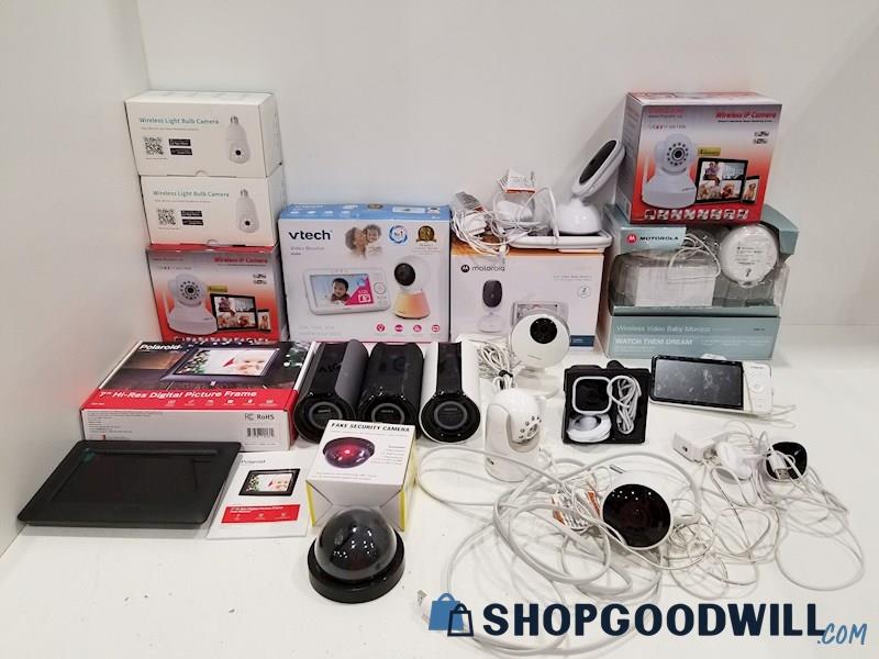 16lb Lot Foscam, Canary, Motorola, Blink+More Home Security/Baby Monitor Cameras