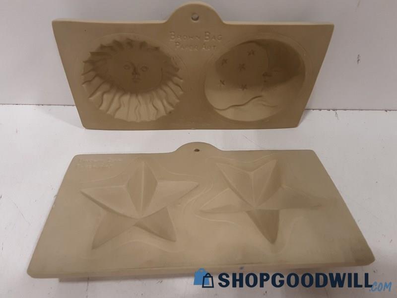 Brown Bag Cookie Molds & Paper Art molds - PICK UP ONLY 