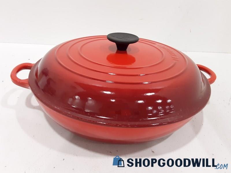 Le Creuset Red Pan w/ Lid 30
