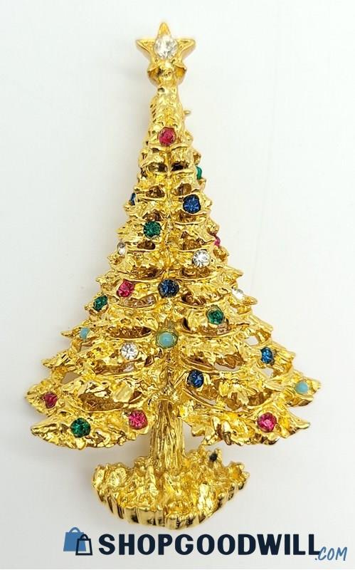 BOUCHER Vintage Christmas Tree Brooch 