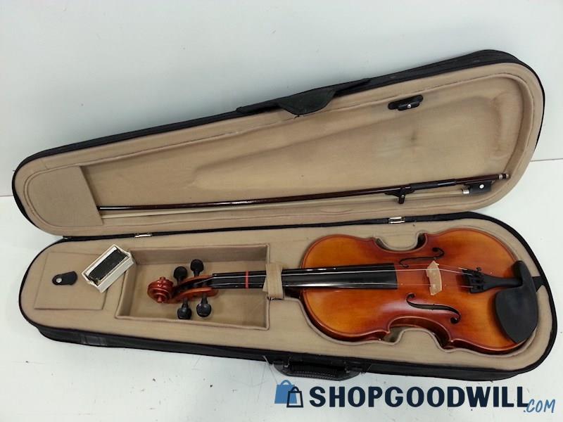 4/4 Size Violin W/Bow/Bridge/Rosin Case Snow Brand Model SV100