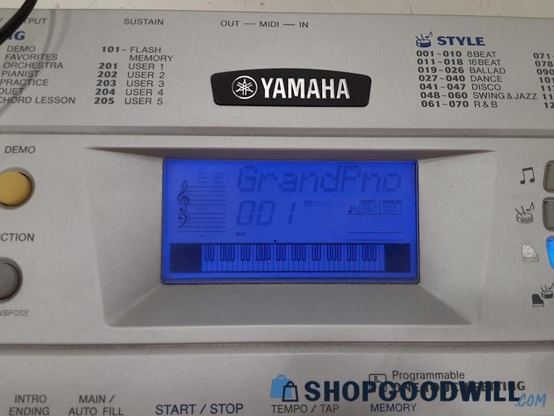 Yamaha PSR-290 Digital Electronic Piano Keyboard SN#0174307 POWERS ON