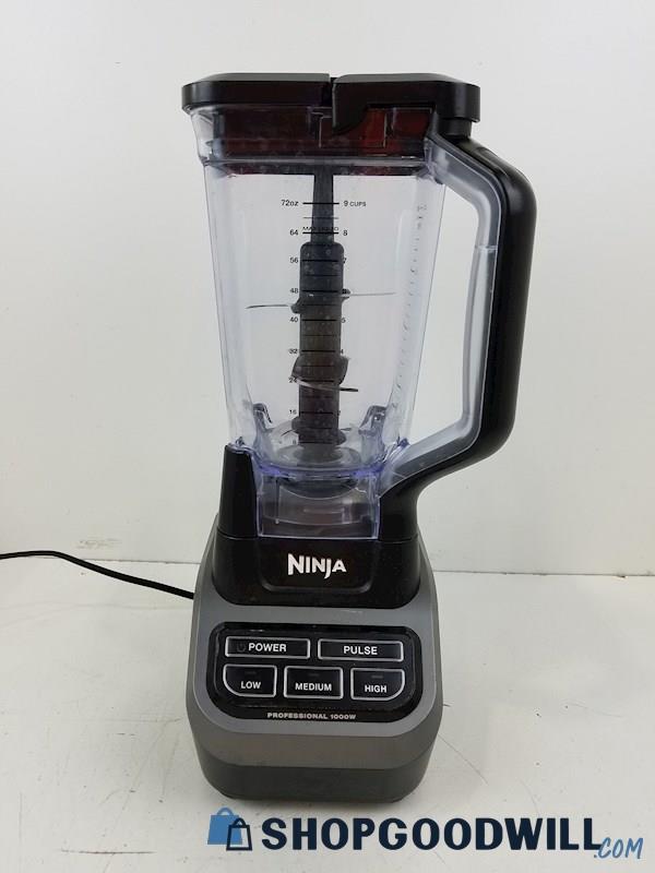 Ninja Professional 1000W Blender Black Model BL610 30 (PWRS On) Smoothies Shakes
