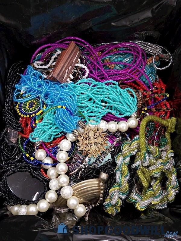 Multi-Color Seed Bead Jewelry Collection 7.8lbs