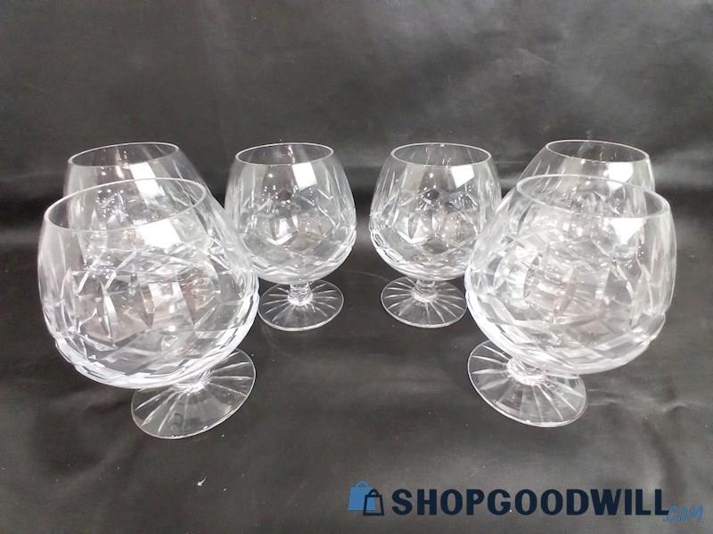 6pc Glassware Set Home Kitchen Appears Waterford Brandy Glasses