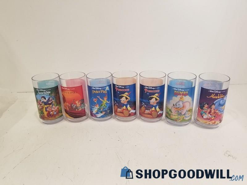 7PCS Disney Classics Collectors Cups 1, 3, 4, 6, 6, 7, And 8 